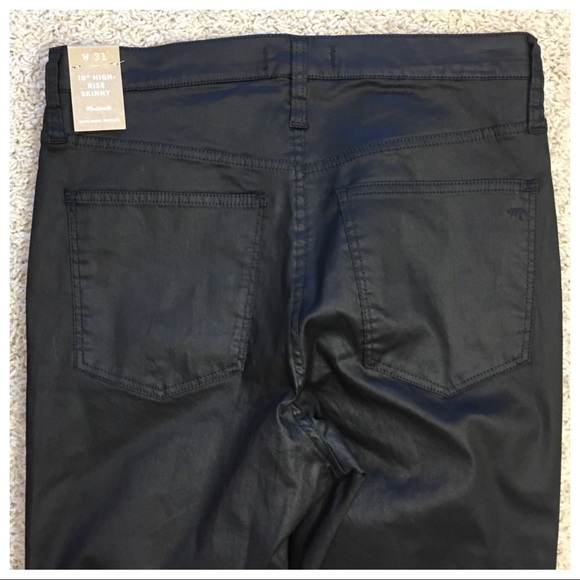 NWT! Madewell 10" High-Rise Skinny Jeans: Coated - Picture 4 of 8